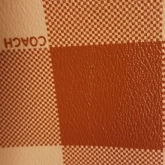 Coach plaid tote(buffalo plaid, red and rose) NWOT - Picture 15 of 15